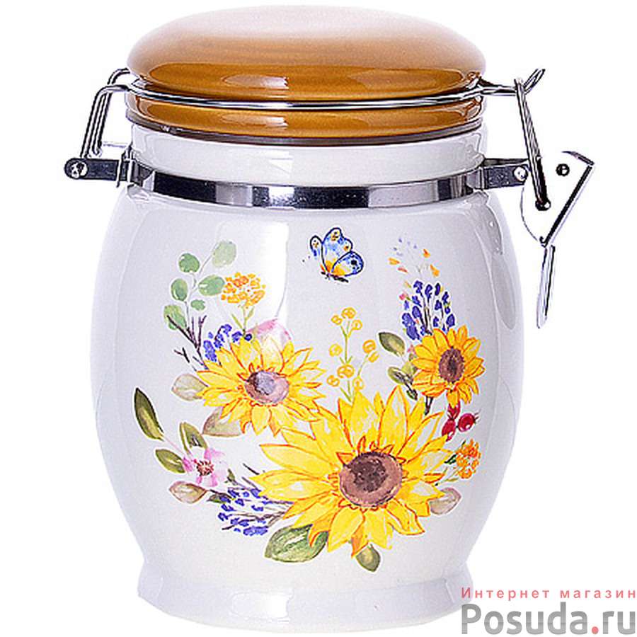 Банка для сыпучих  700 мл "Подсолнух"