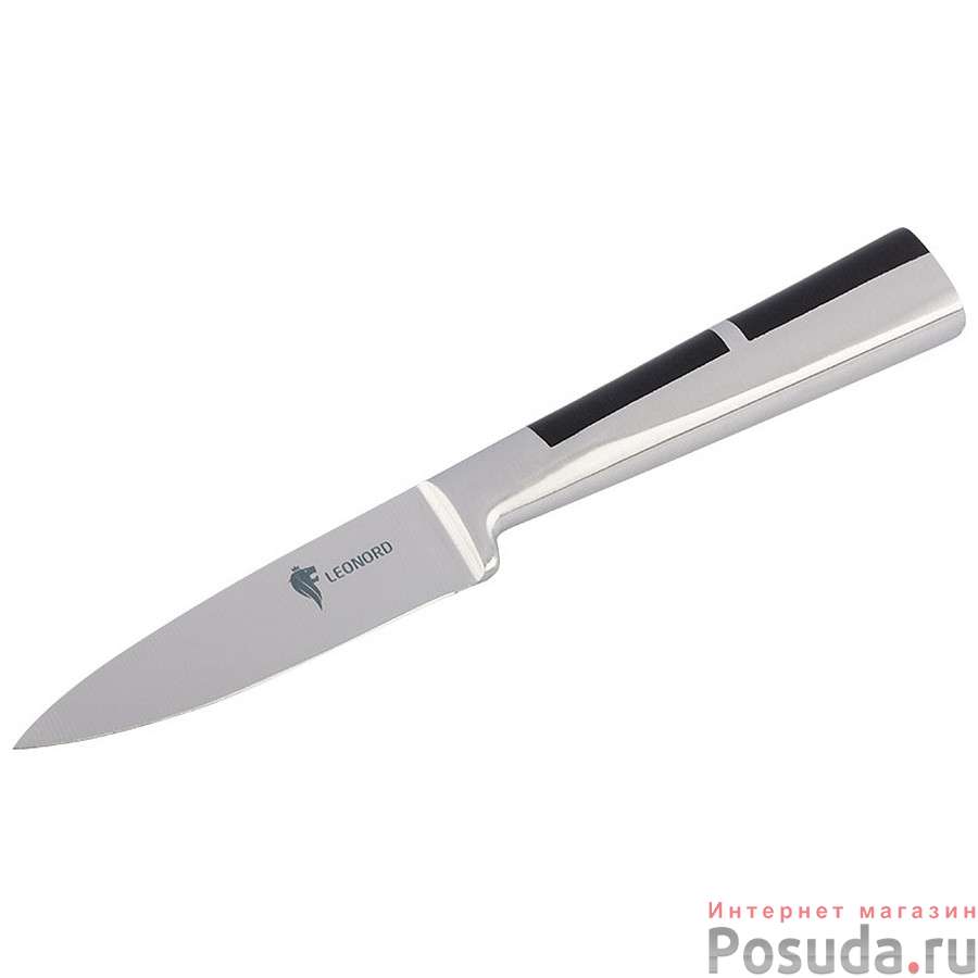 Нож овощной цельнометаллический с вставкой из АБС пластика PROFI, 9  см