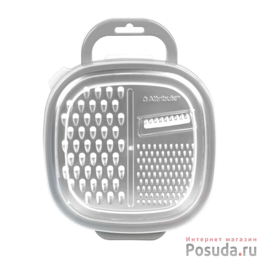 Терка с контейнером viva grey-green