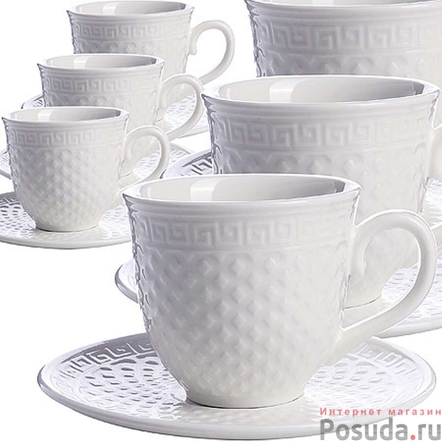 Кофейный набор 12пр 160 мл фарфор LR