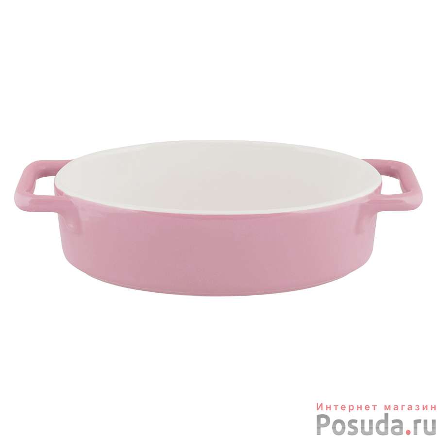 Форма керамическая овальная 32х17,5х6,5см (цв. розовый) Twist TM Appetite