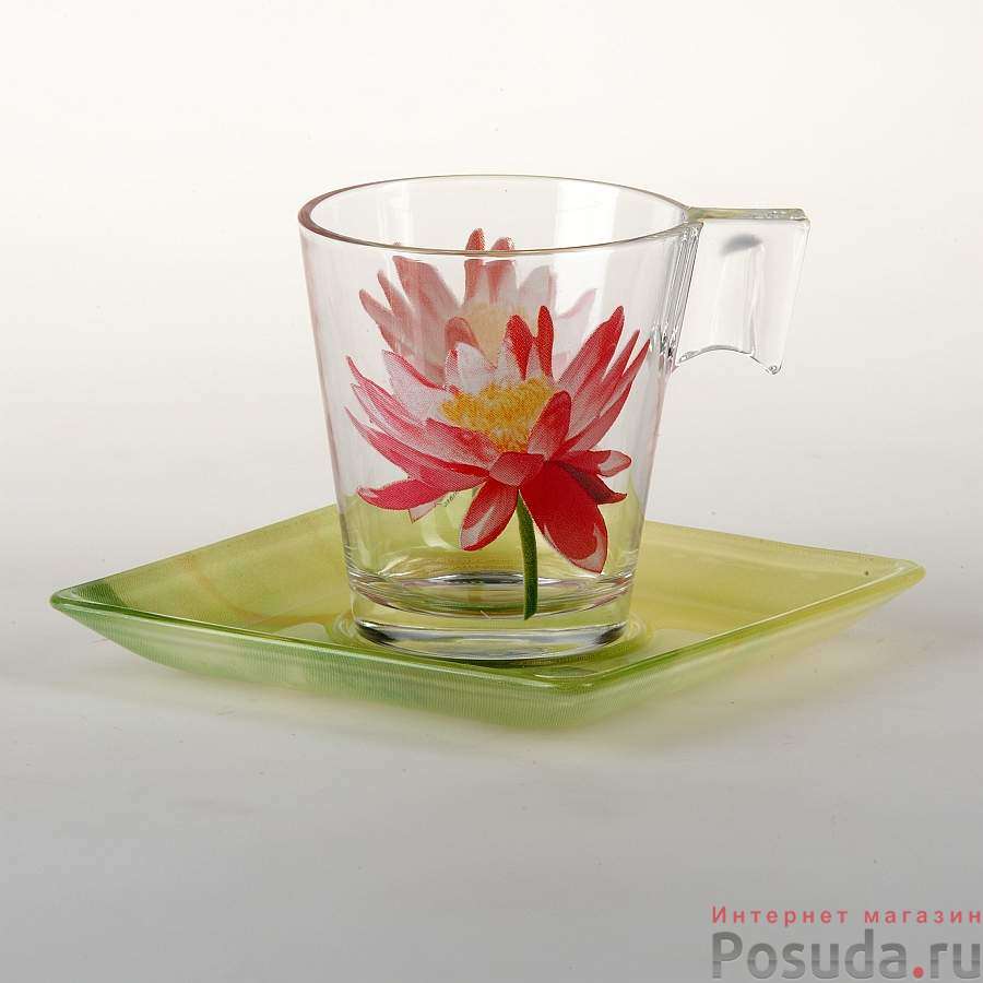 Набор чайный на 6 персон WATER FLOWER, 12 предметов