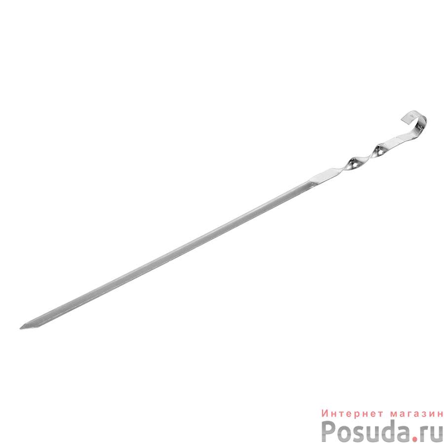 Шампур угловой 370х10х0,8 мм из НЕРЖАВЕЮЩЕЙ СТАЛИ