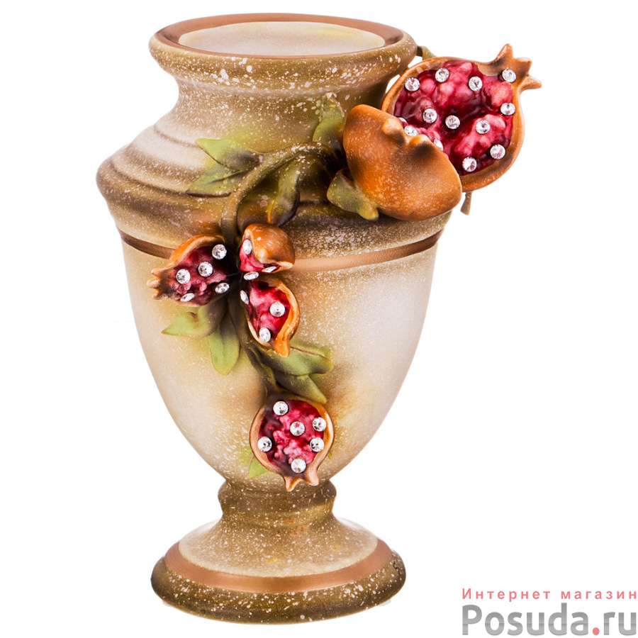 Декоративная ваза Гранаты диаметр=15 см. высота=24 см.