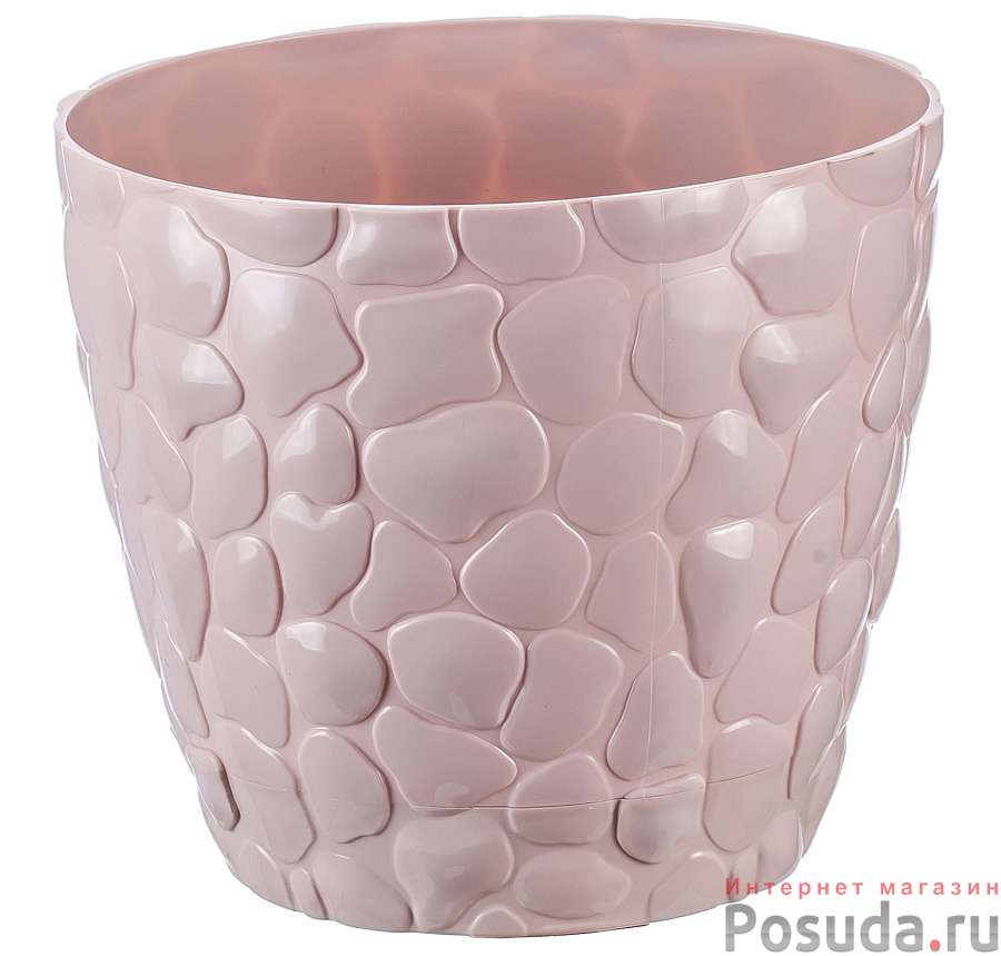 Кашпо Камни 180 мм, 2.6 л (чайная роза)