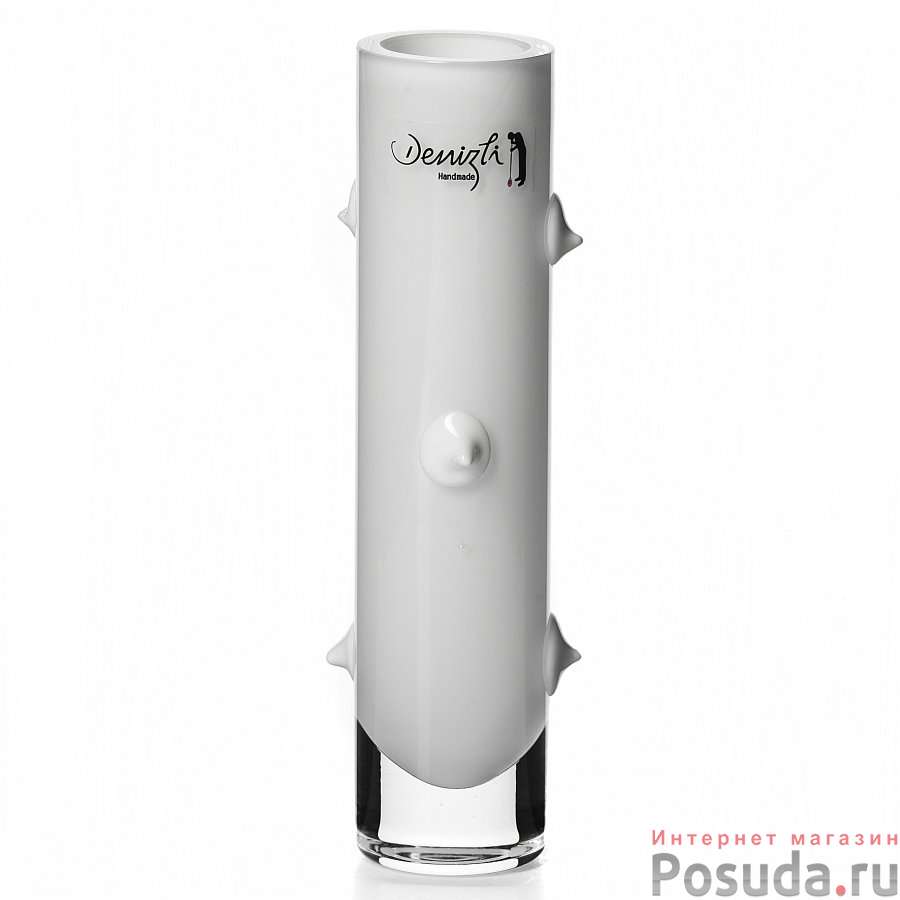 Ваза "Iconic", высота 200 мм, цвет белый опал