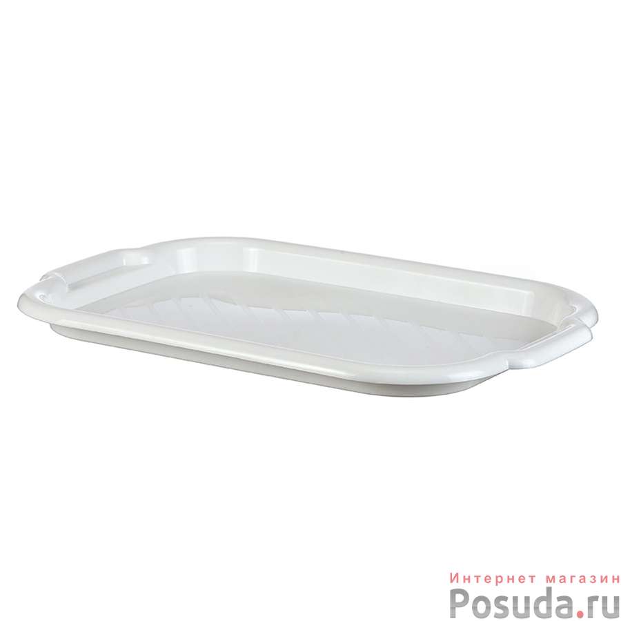 Поднос универсальный большой 33х49 см (белый)