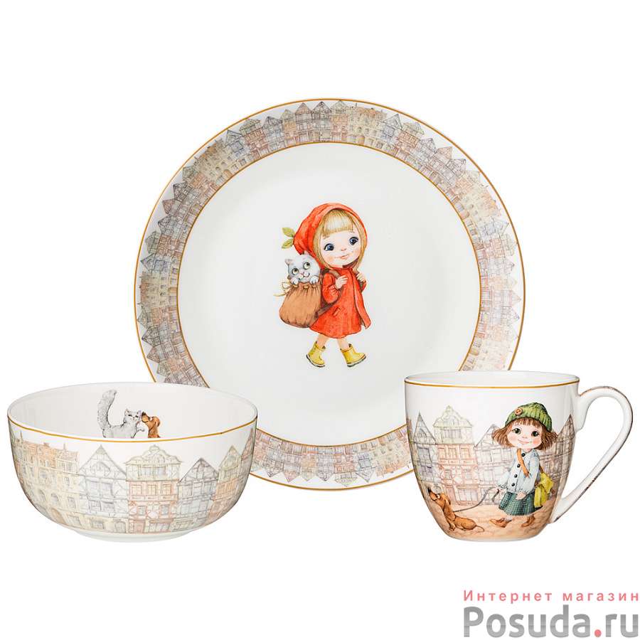 Набор посуды обеденный lefard Fashion princess 3 пр. 
