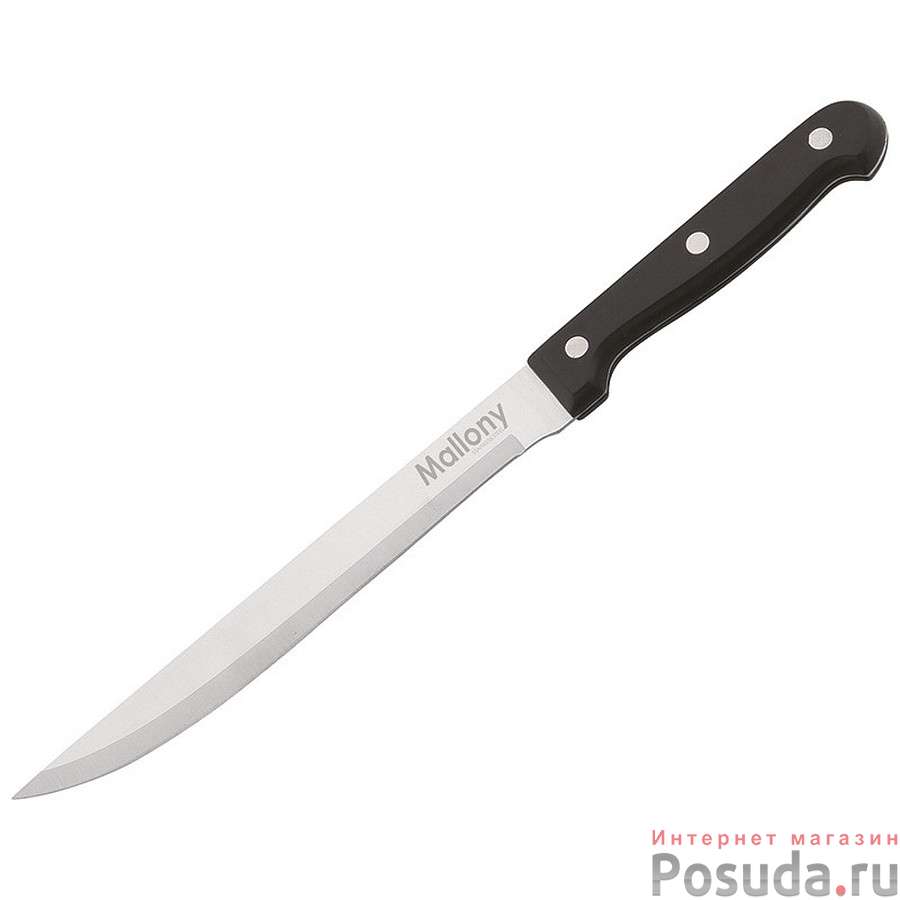Нож с бакелитовой рукояткой MAL-02B разделочный большой, 20 см