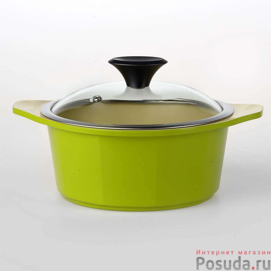 Кастрюля с крышкой, диаметр 20 см, объем 2,5 л