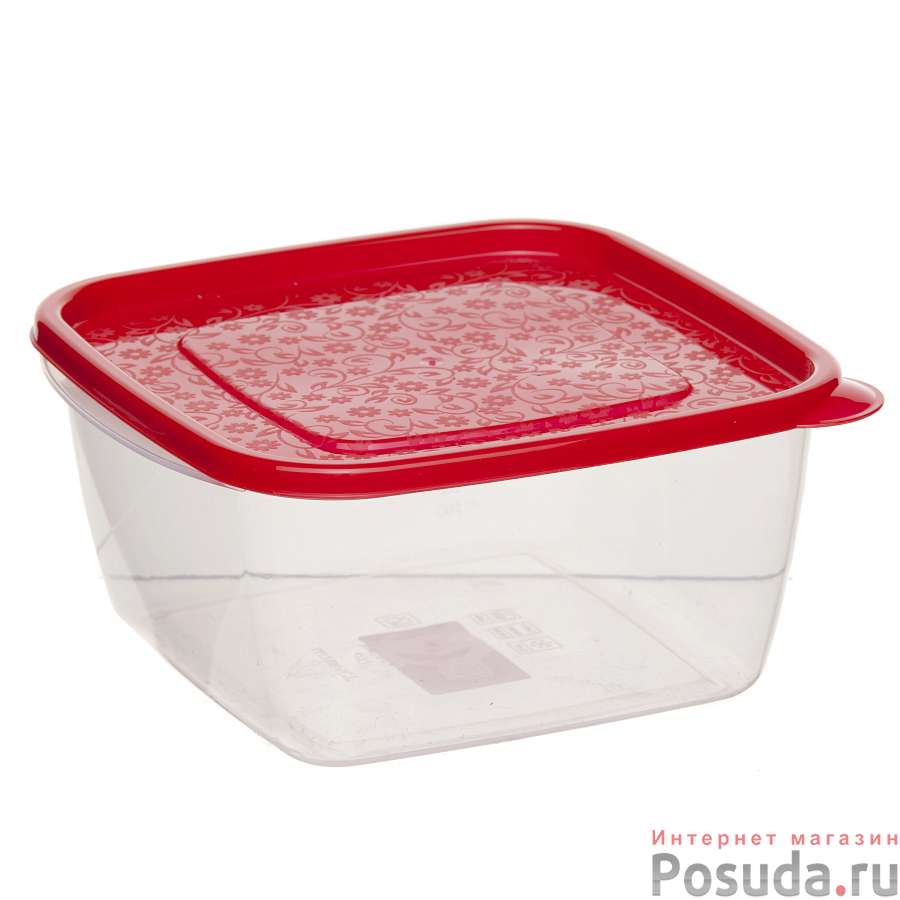 Контейнер "АРТ-ДЕКОР" 2,1л (Красный)