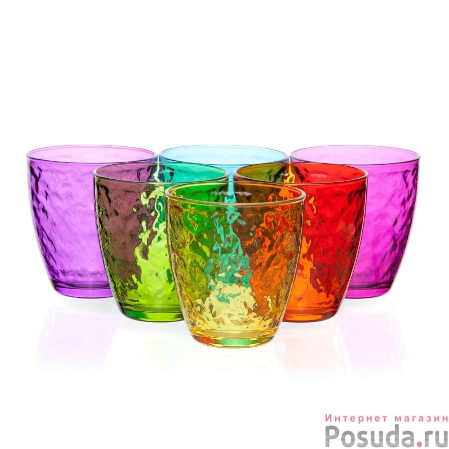 Набор цветных стаканов 6 шт. 270 мл СЭНД-КАЗАНОВА