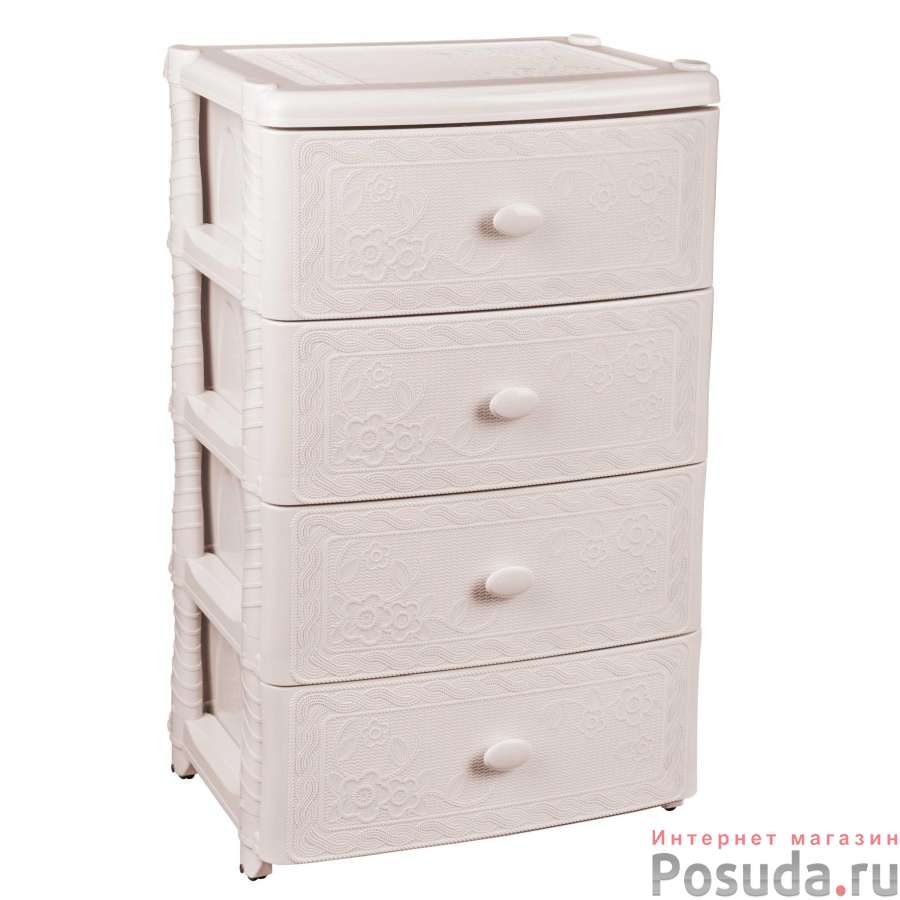 Комод 4-х секционный широкий Флоран (сл.кость)