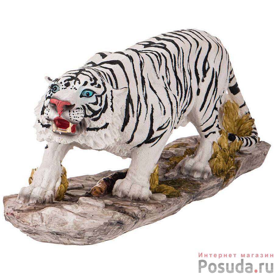 Фигурка Белый тигр 45,5*13,5 см. высота=18 см 