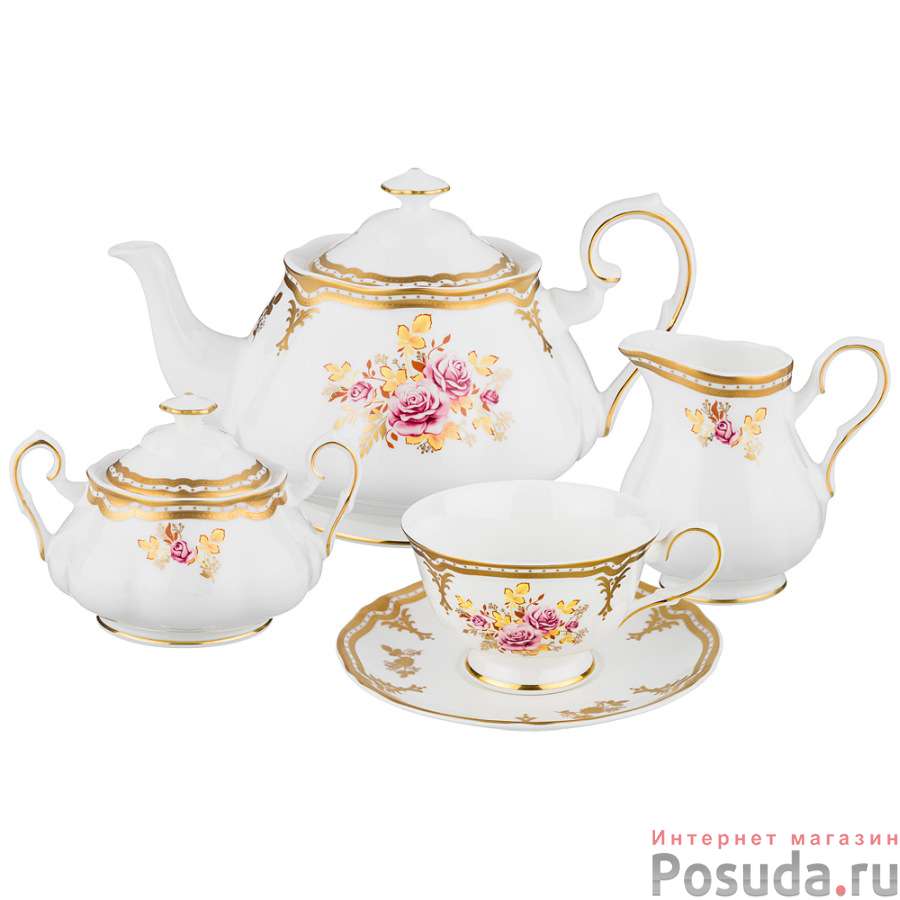 Чайный сервиз Nostalgia rose 15 пр. 900/250/300/230мл.