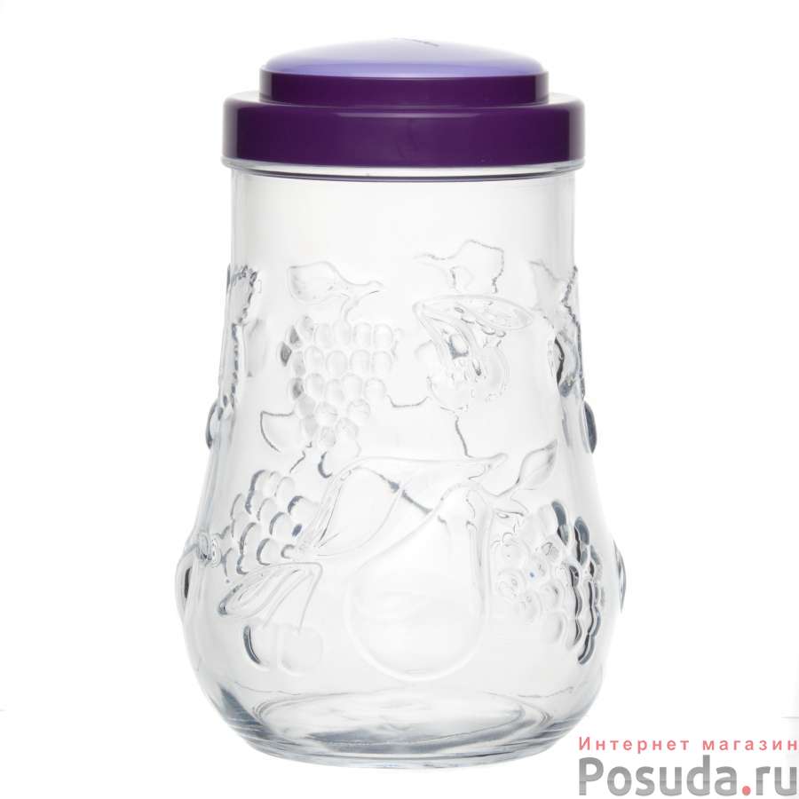 Банка 1,6 л с пластиковой крышкой GARDEN