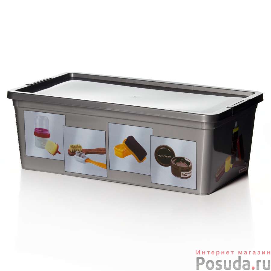 Коробка для обувных аксессуаров 5,5 л (цвет в ассортименте)