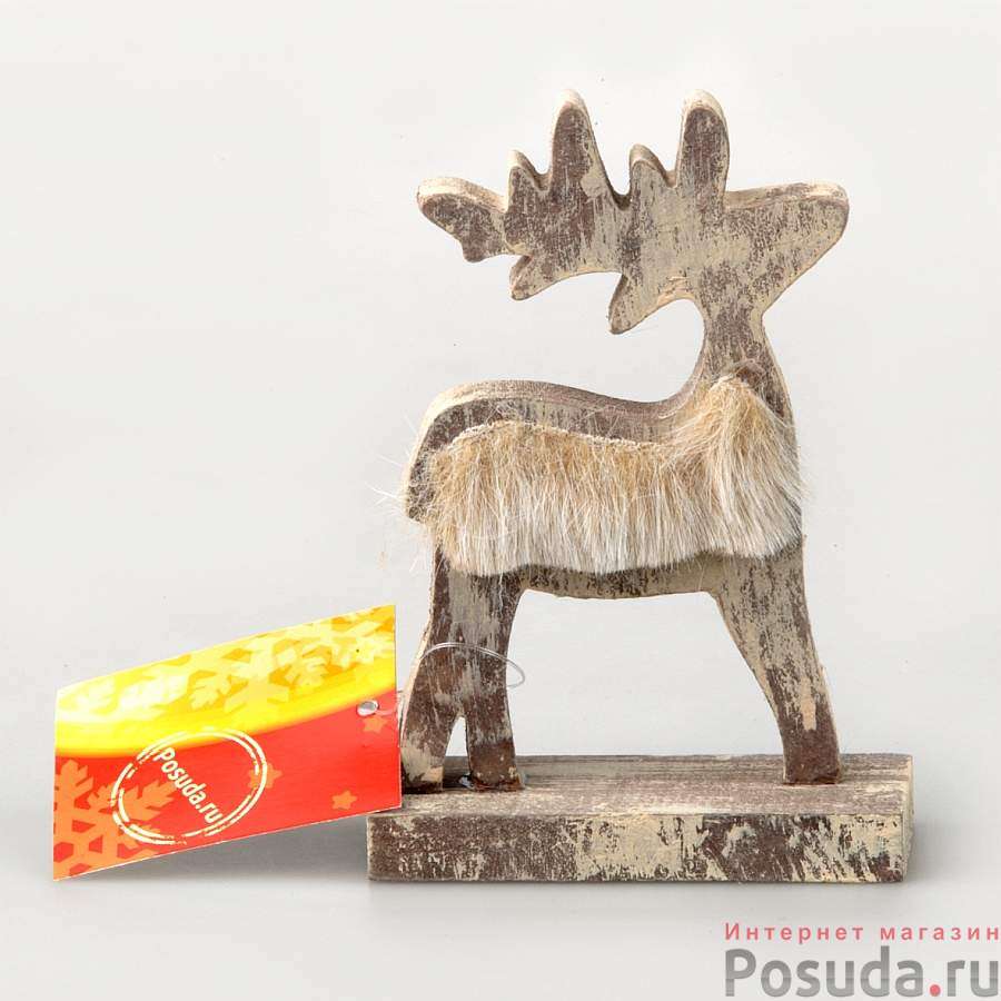 Фигурка декоративная House & Holder "Олень", высота 13 см