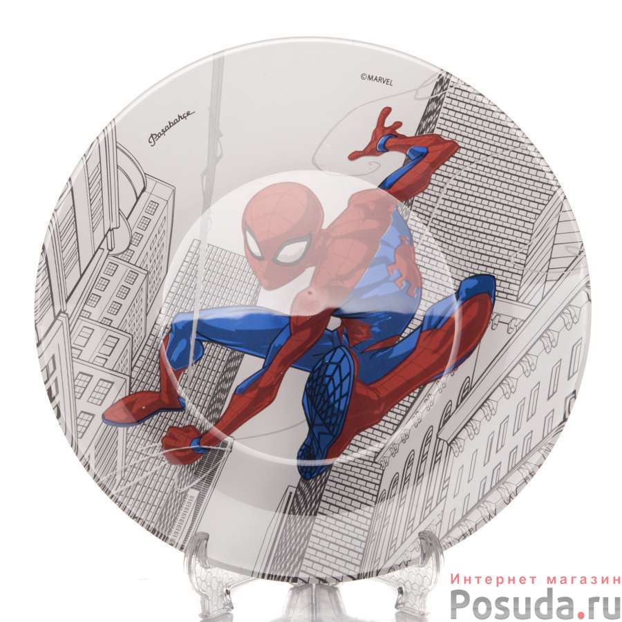 Тарелка закусочная (десертная) Pasabahce Spiderman, D=19,5 см