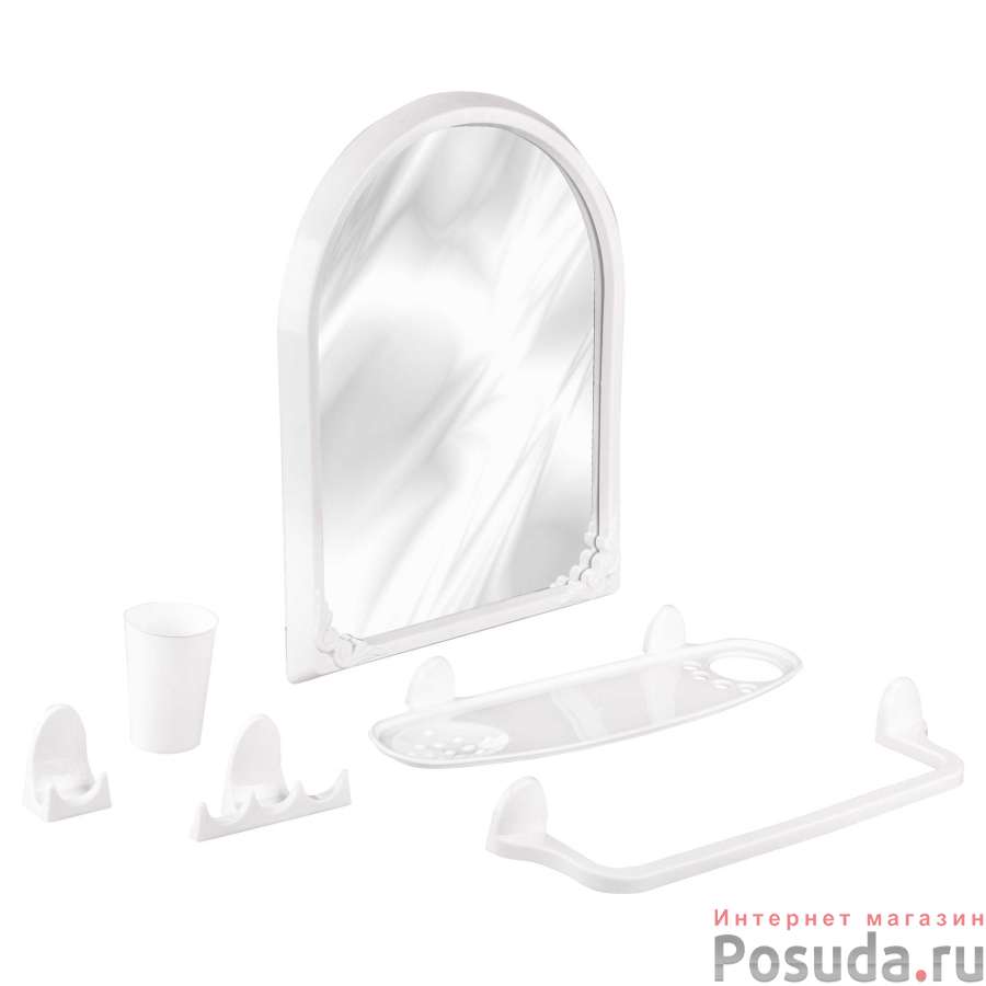 Набор для ванной комнаты Аква №1 (белый)