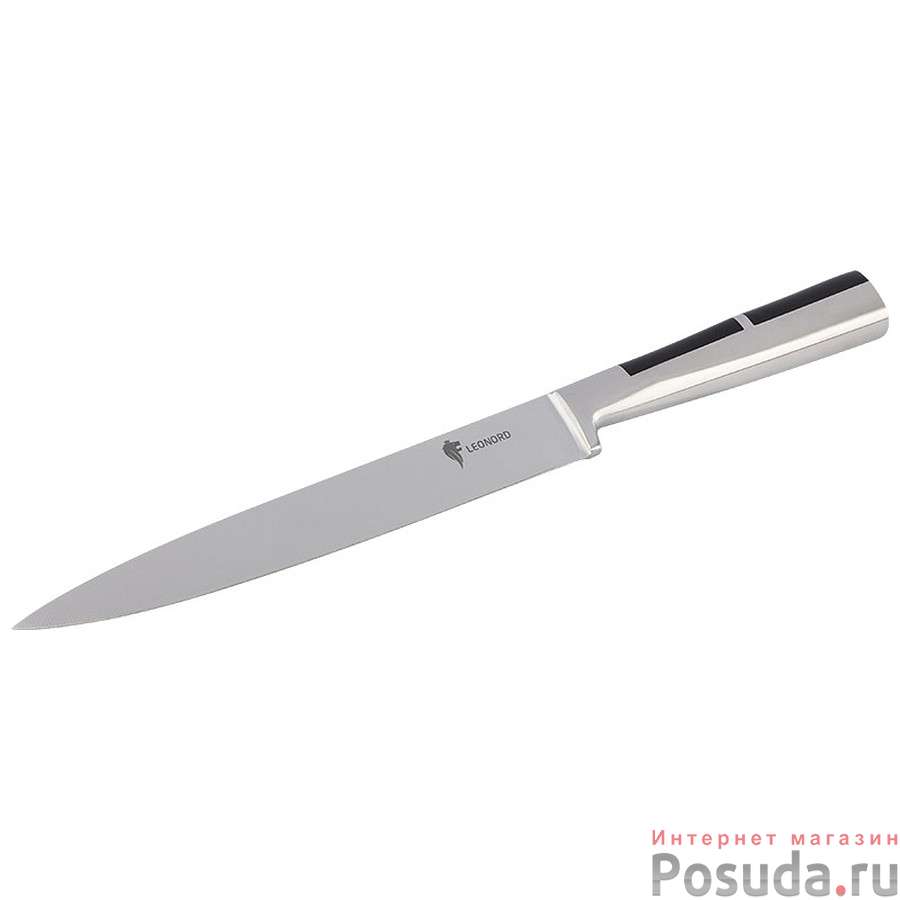 Нож разделочный цельнометаллический с вставкой из АБС пластика PROFI, 20 см