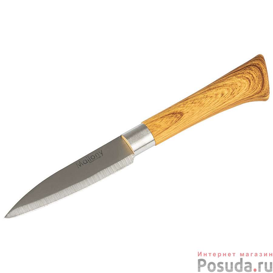 Нож с пластиковой рукояткой под дерево FORESTA для овощей 9 см