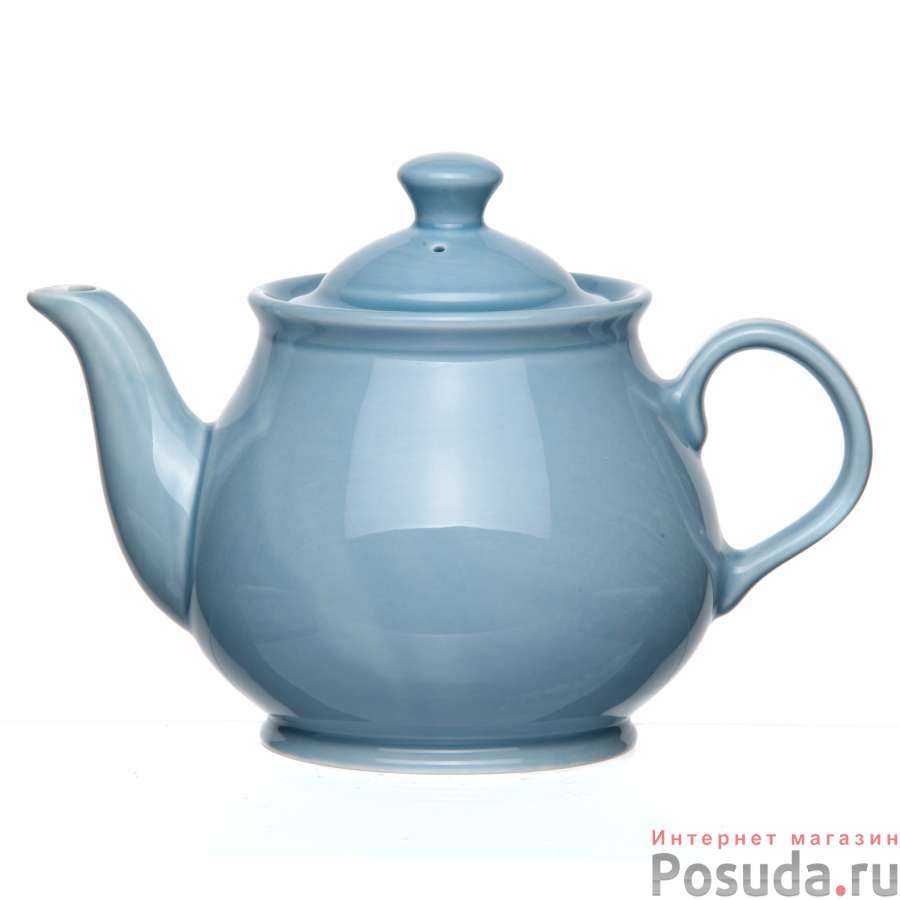 Чайник ф.Классик емк.600 см3 Акварель (голубой) 1 сорт