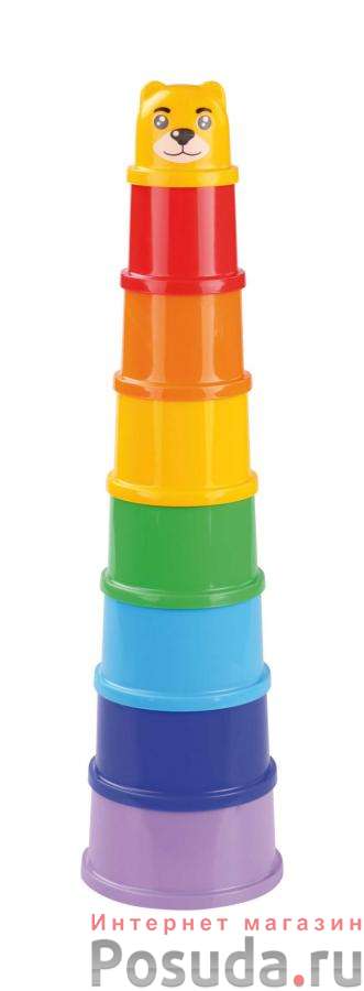 Пирамидка детская (цвет в ассортименте)