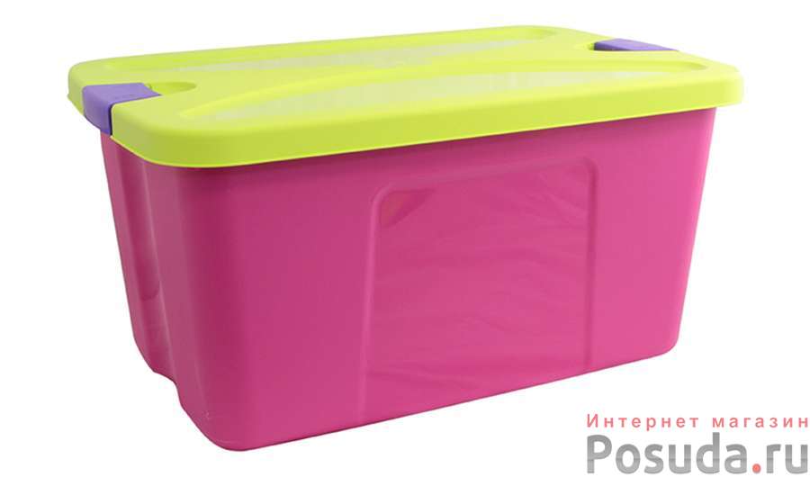 Ящик для игрушек СЕКРЕТ (малиновый)