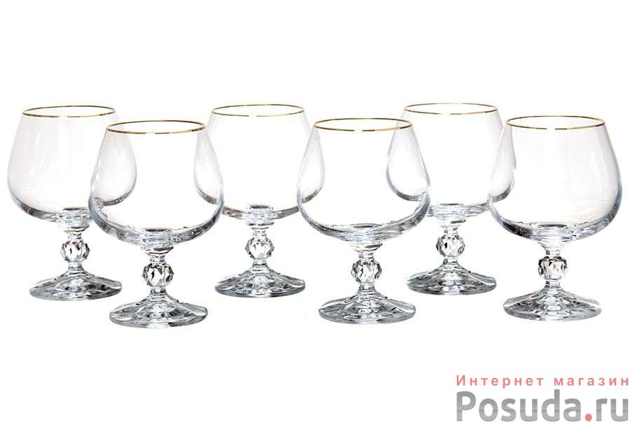 Набор бокалов для коньяка из 6 шт."КЛАУДИЯ" 250 мл.