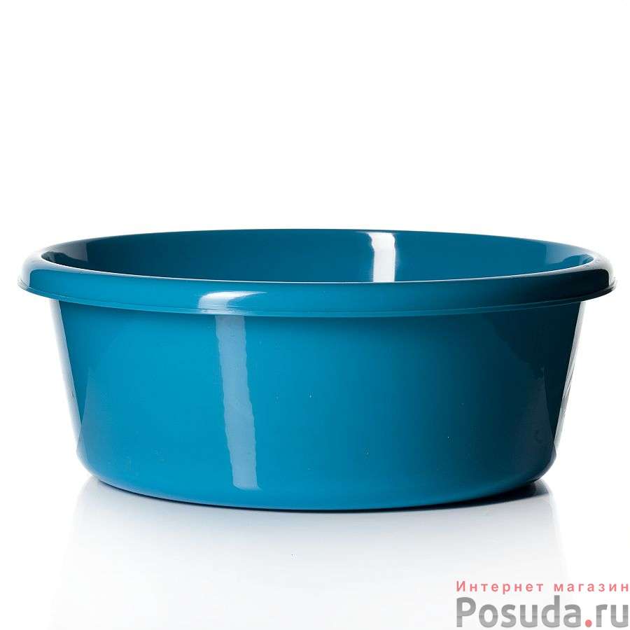 Таз "Idea", круглый, цвет: бирюзовый, 14 л