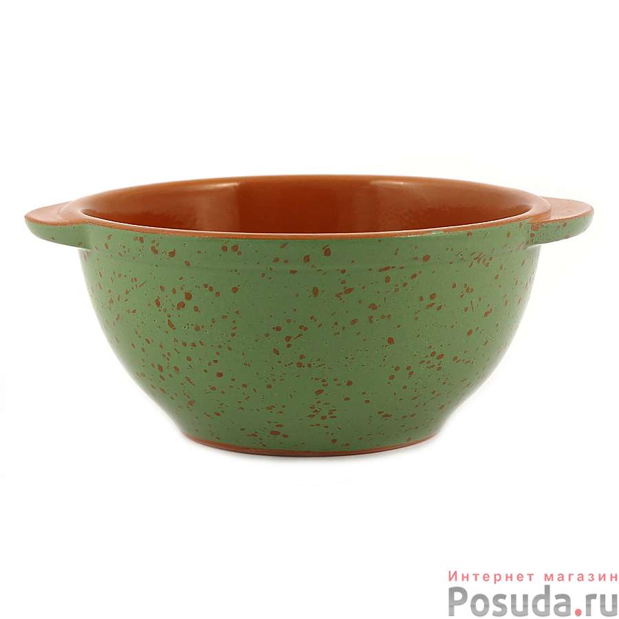 Бульонница d14см, 0,5л (зеленый)  (10) 1БЗ-14