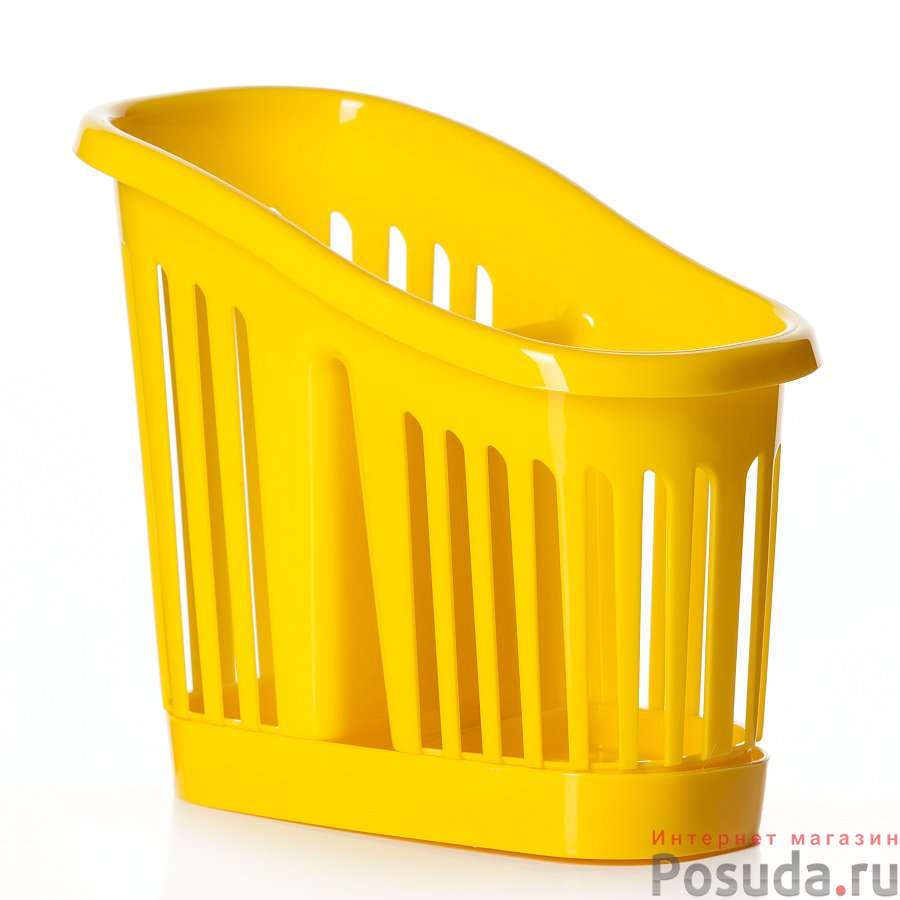 Подставка для столовых приборов "Idea", цвет: желтый