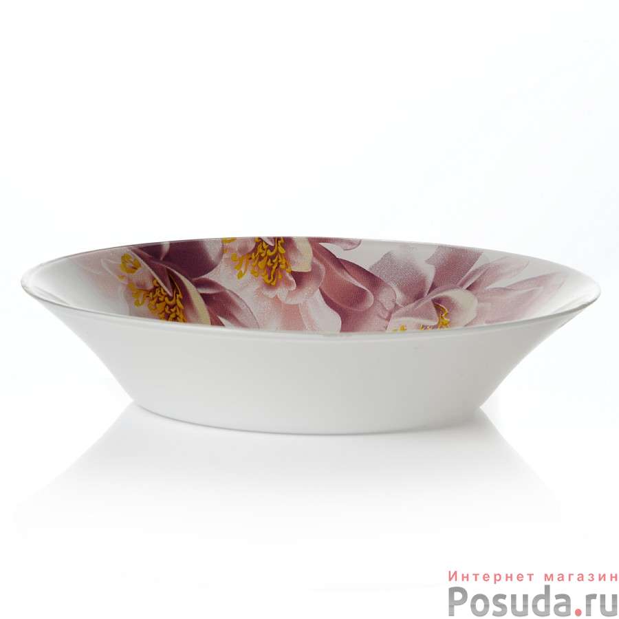 Тарелка столовая глубокая Pasabahce Water Lily, D=22 см
