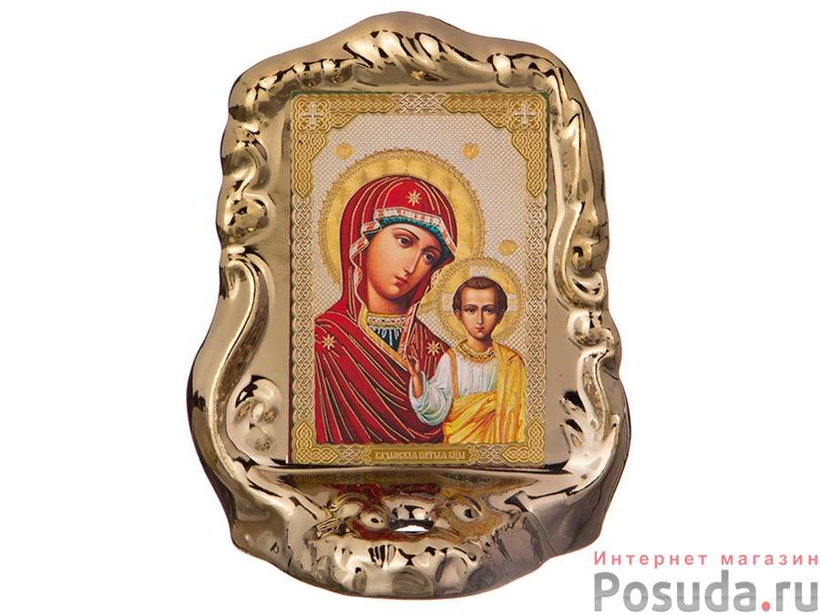 Икона Казанская Божья Матерь, Н=13 см