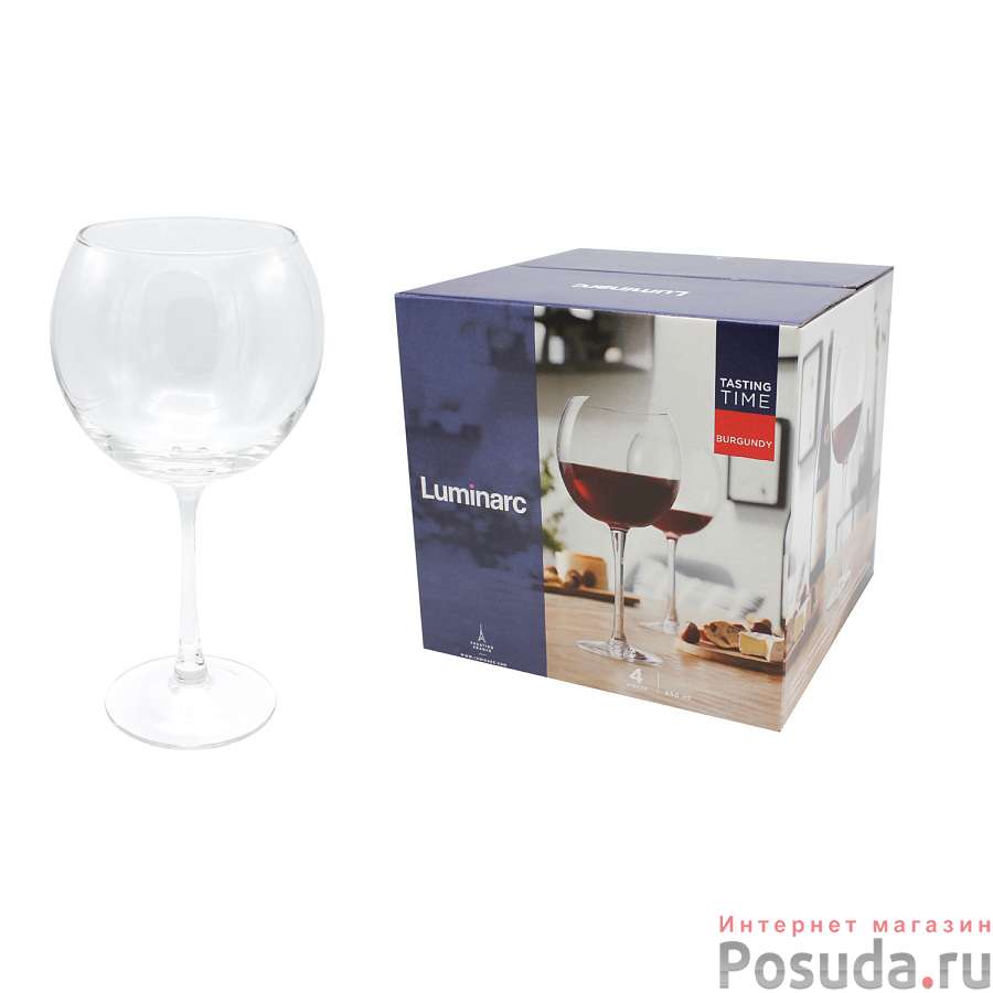 Набор бокалов ВРЕМЯ ДЕГУСТАЦИЙ БУРГУНДИЯ 650мл 4шт