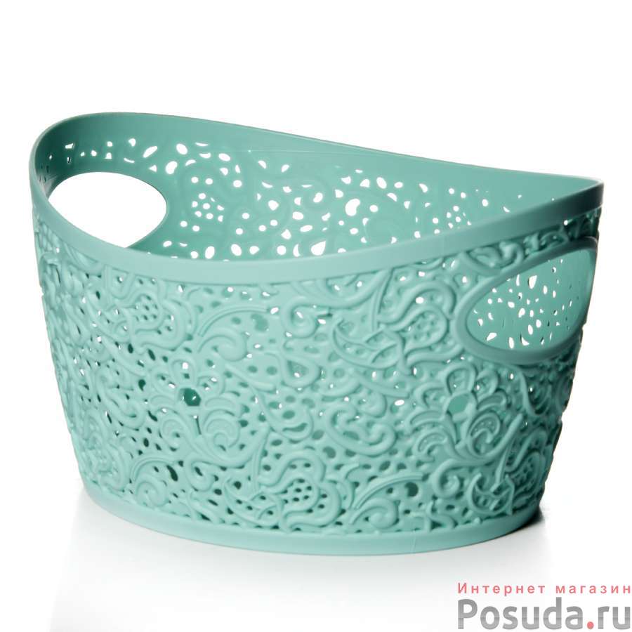Корзина Кружево 2,5 л (аквамарин)