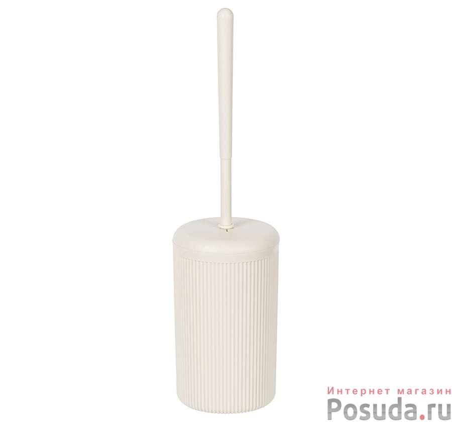 Комплект для туалета ВЕЛЬВЕТ белый ротанг