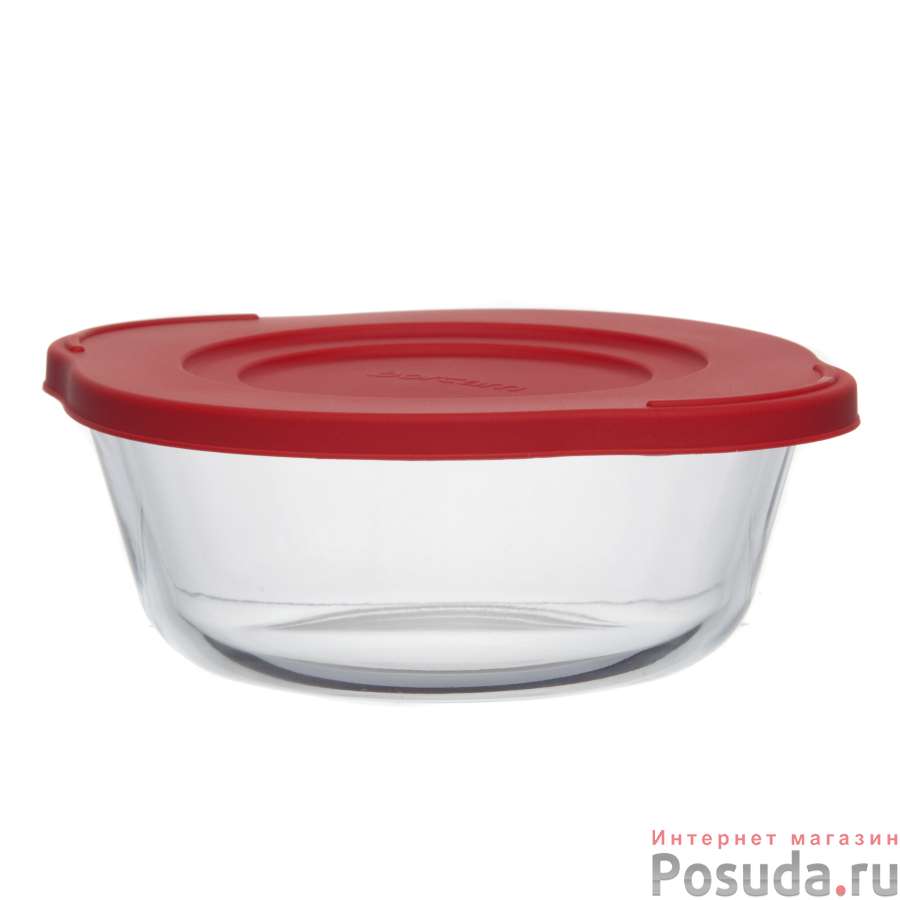 Посуда для свч круглая 840 мл c пластиковой крышкой