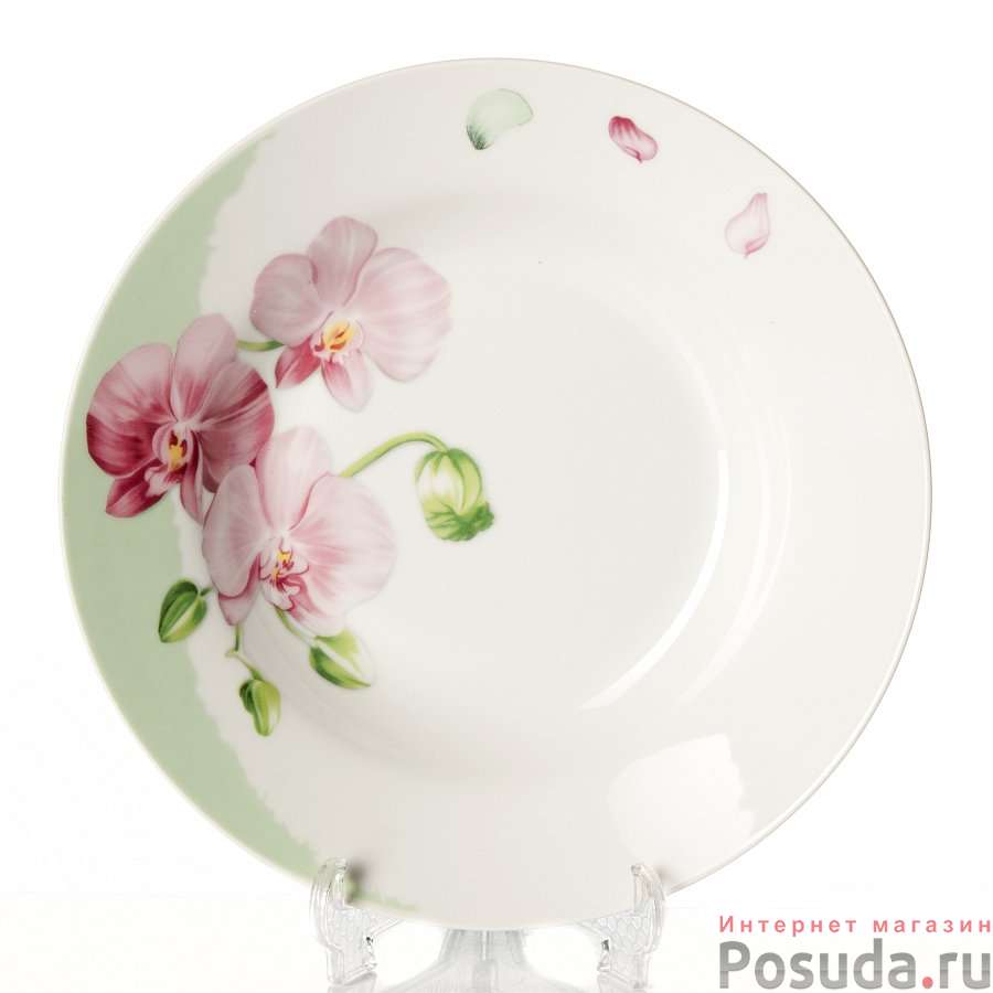 Тарелка закусочная (десертная) Орхидея, D=20 см