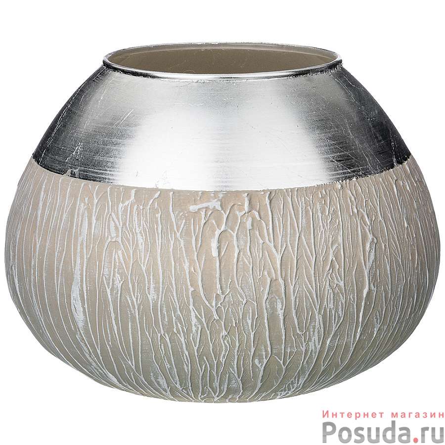 Ваза Fidelis gemma silver диаметр 20 выстота 15 см