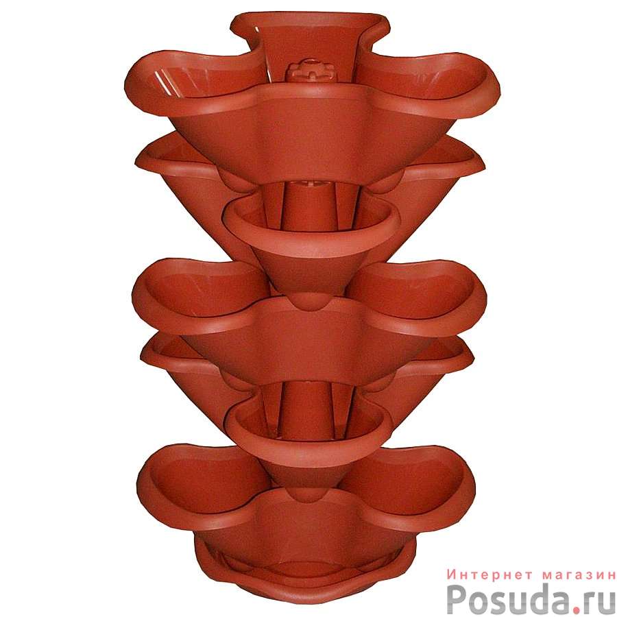 этажерка цветочная ливия 5 кашпо. этажерка цветочная для 5 кашпо "ливия" (цвет терракотовый). подставка для цветов пластмассовая. подставки для цветов пластик. подставки для цветов пластик.