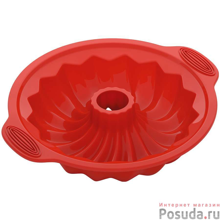 Форма для круглого кекса, силиконовая, 29,5x25,5x6,2 см, NADOBA, серия MILA