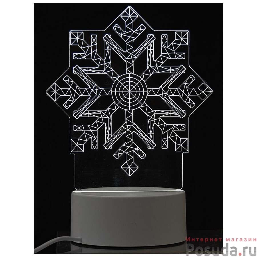 Светильник декоративный Energy EN-NL 26 3D снежинка