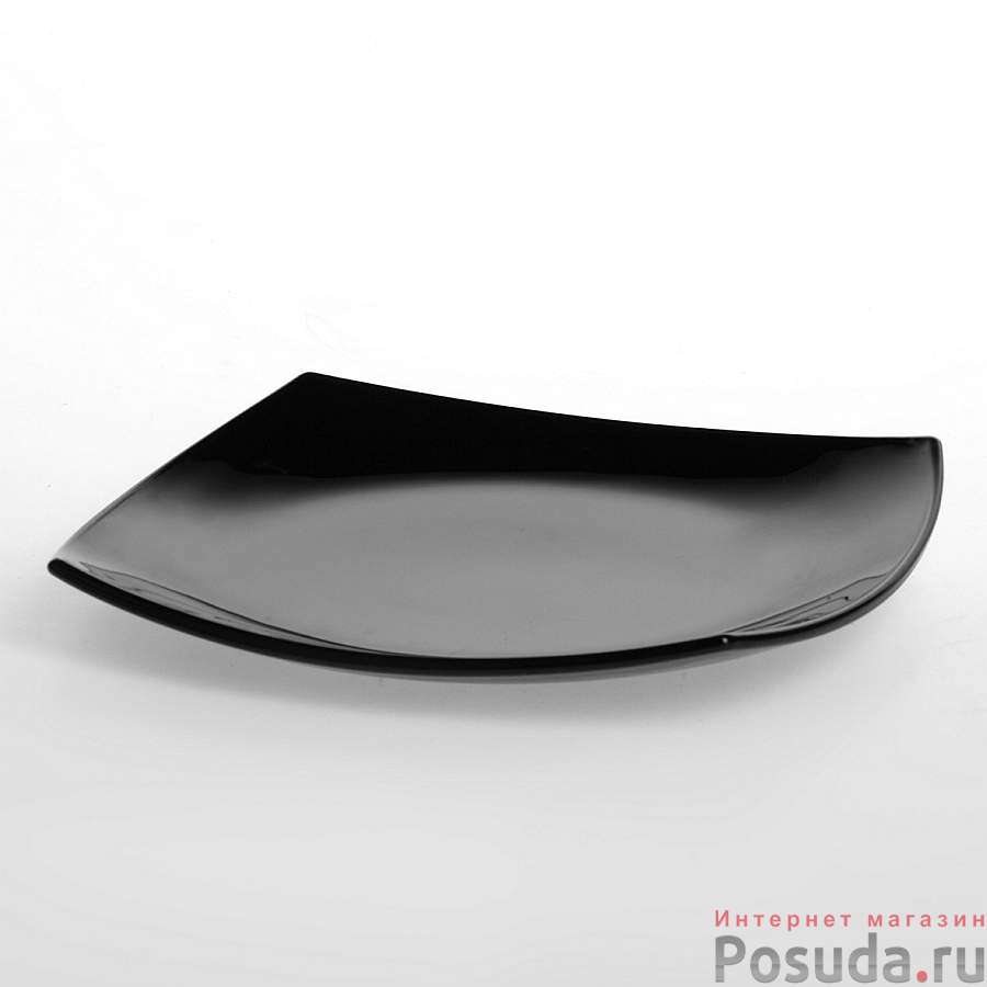Тарелка закусочная (десертная) Luminarc Quadrato Black, D=19 см