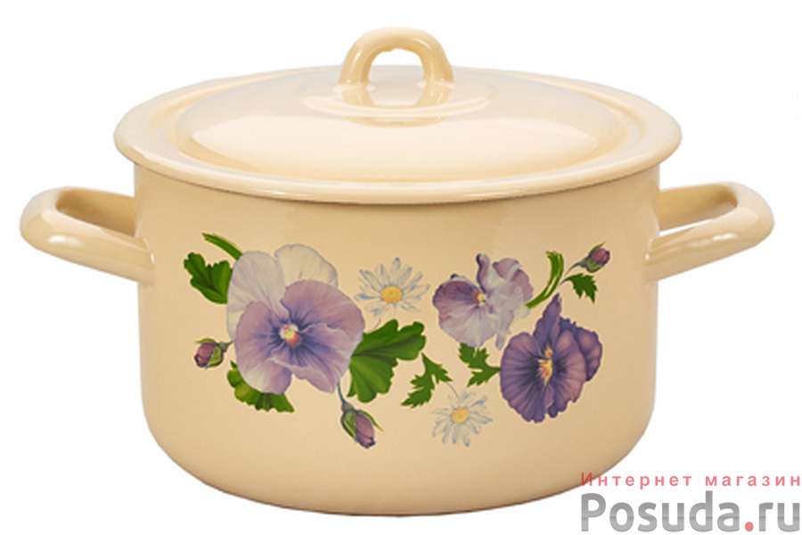 Кастрюля 2,9л Анютины глазки, 16111/4КмЭ/Э