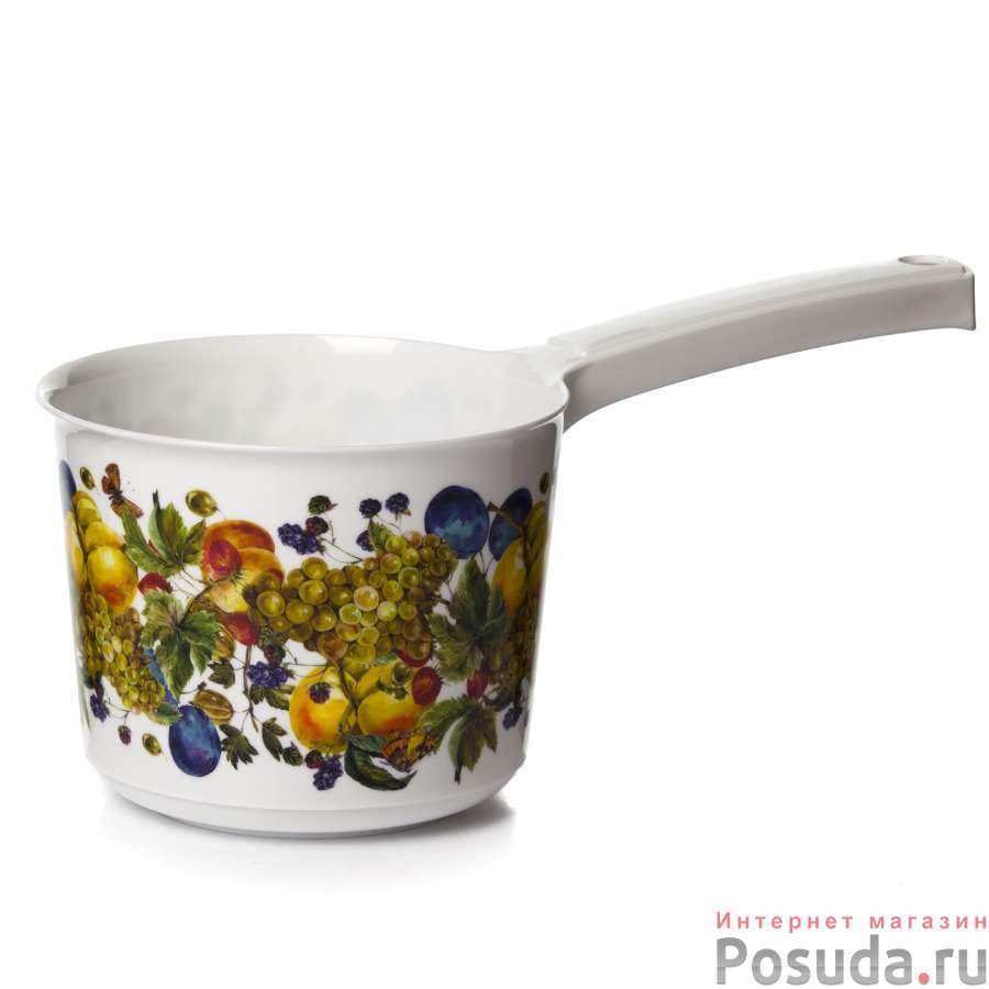 Ковш ДЕКО 1,5 л (фрукты) (цвет в ассортименте)