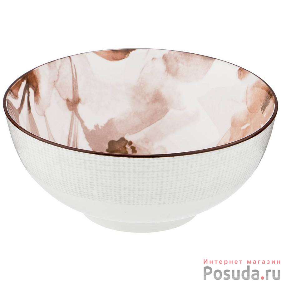 Салатник-тарелка суповая Aquarelle 16 см коричневый (мал уп 2 шт