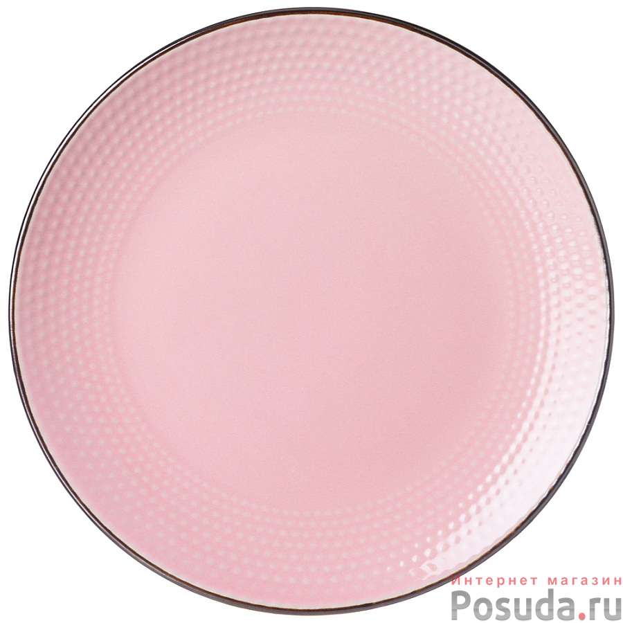 Тарелка десертная 19,5 см коллекция Ностальжи цвет:розовый сахар