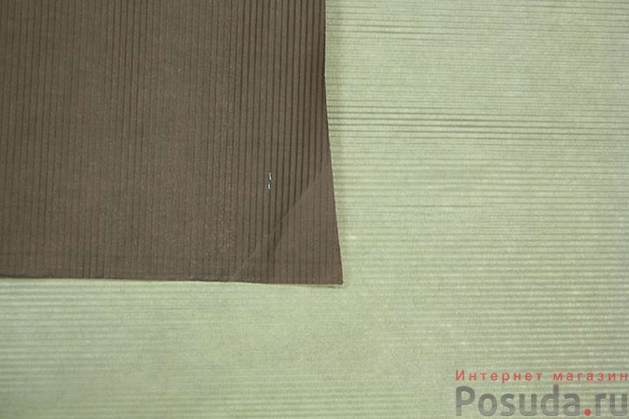 Крафт – бумага в рулоне (шоколад/золото), двухсторонняя, 10 метров